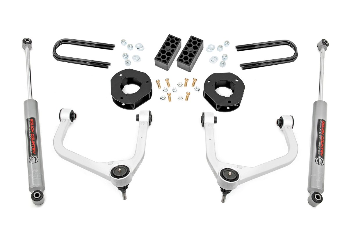 Chevrolet Silverado 1500 Suspension Lift Kit - Rear - Rough Country - 3.5 Inch Lift Kit | Mono Leaf - '22-'24